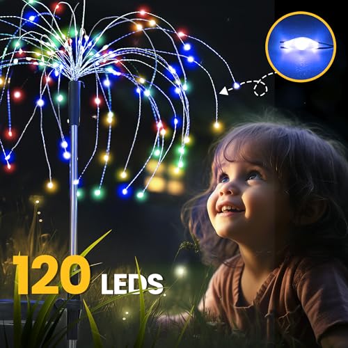 8 Pack Solar Firework Lights Outdoor (8 Count)