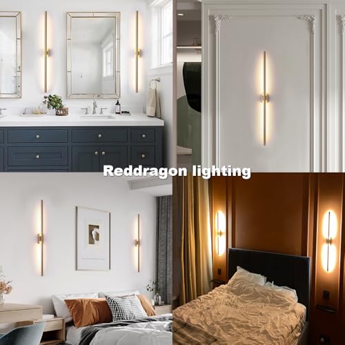 Only Suitable for Small Junction Box Set of 2 Hardwired Gold Wall Sconces (2 Count)