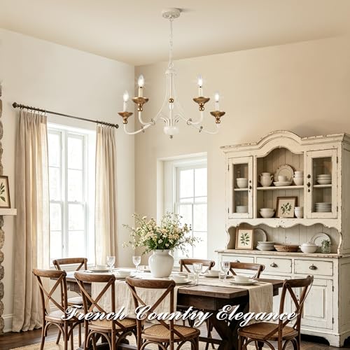 27.1" French Country Chandeliers for Dining Room