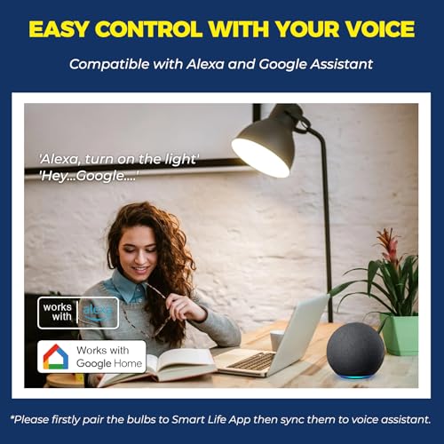 Smart Light Bulbs 100W Equivalent