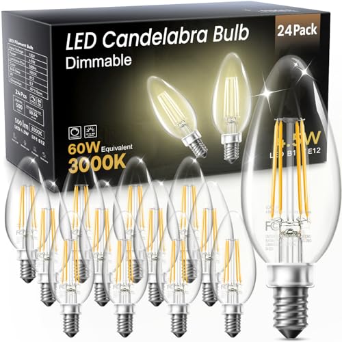 Candelabra LED Bulbs (12 Count)