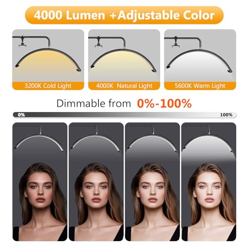 24" Half Moon Lash Light for Eyelash Extensions