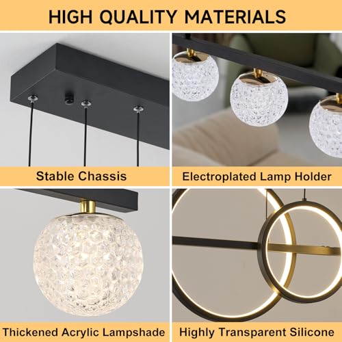Modern Black Gold Chandeliers