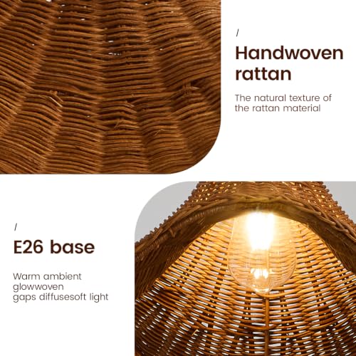 Hand Woven Rattan Pendant Light