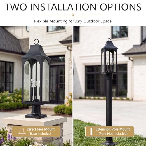 26.5 Inch Dusk to Dawn Outdoor Post Light