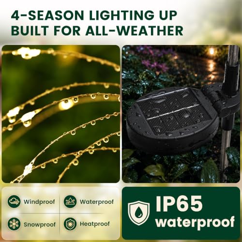 Solar Garden Lights Outdoor (2 Count)