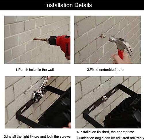 4Pack Outdoor LED Flood Light (4 Count)
