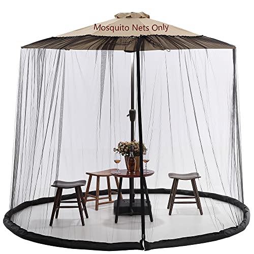 9 10 FT Mosquito Net for Patio Umbrella Outdoors Screen Polyester Hanging Tent