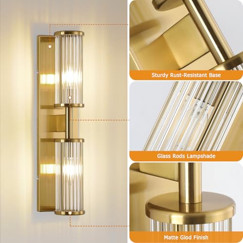 Brushed Brass Wall Sconces