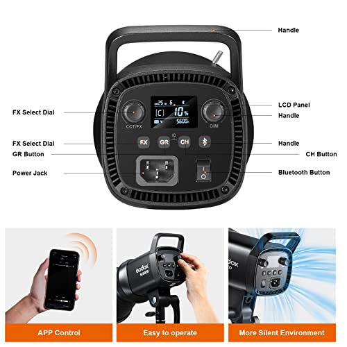 SL60IID LED Video Light 70Ws 5600K Version CRI 95+ Qa>90