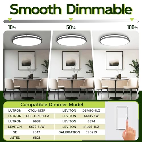 32 Inch Oval LED Ceiling Light