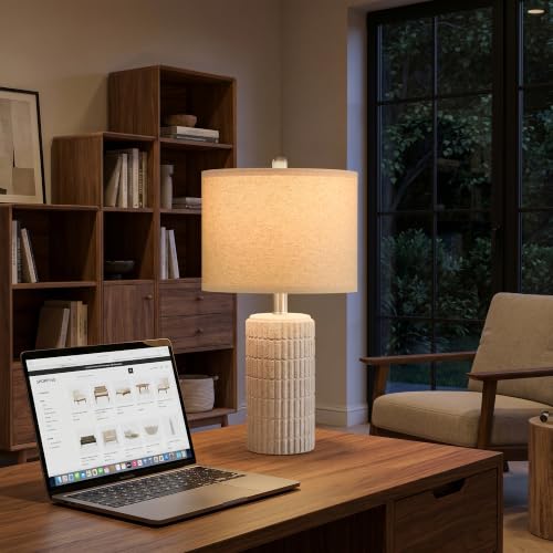 21'' Stone Like Table Lamp with Gift Box