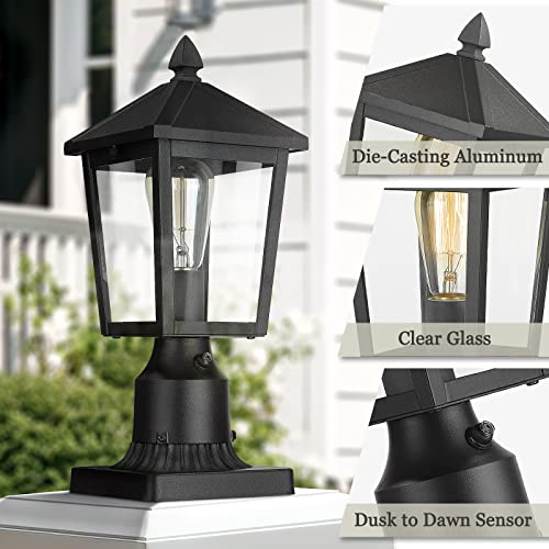 Dusk to Dawn Outdoor Post Light Fixture