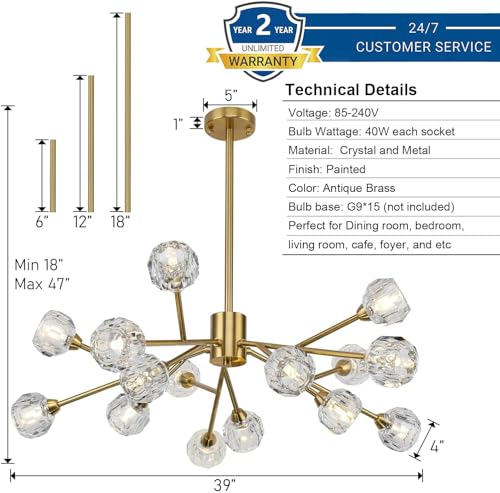Sputnik Chandeliers for Dining Room