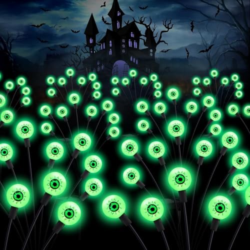 Halloween Decorations Outdoor Solar Scary Eyeball Lights (8 Count)
