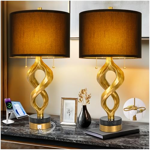 Scenkoy 26” Table Lamp Set of 2 for Bedroom Living Room (2 Count)