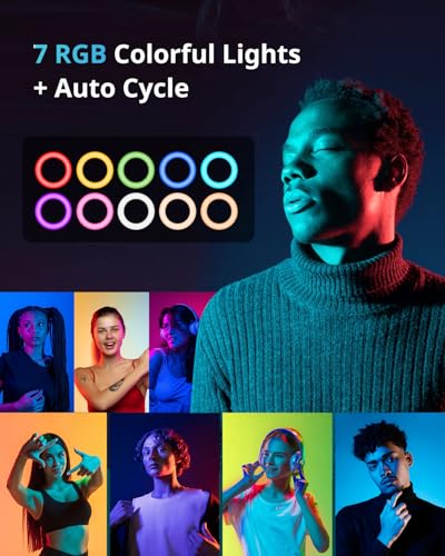 12'' LED RGB Ring Light with 62'' Tripod Stand