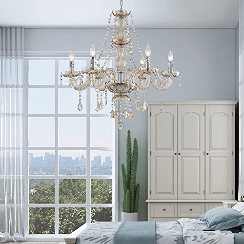 Saint Mossi 6 Light Chandelier Modern K9 Crystal Chandelier Lighting