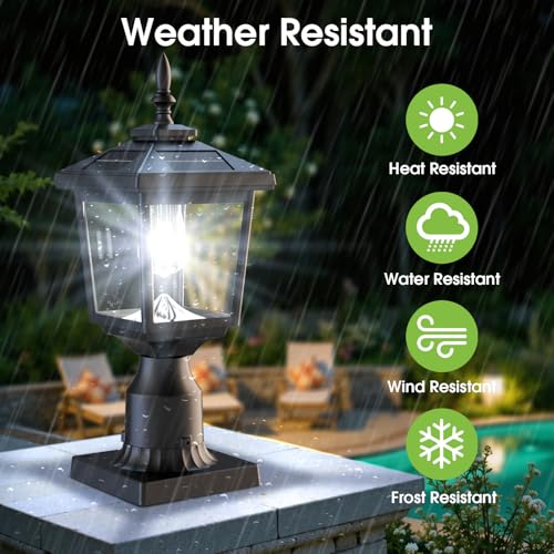 Solar Post Light Outdoor (2 Count)