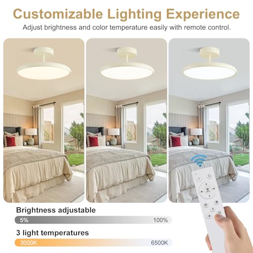Nordic Semi Flush Ceiling Light