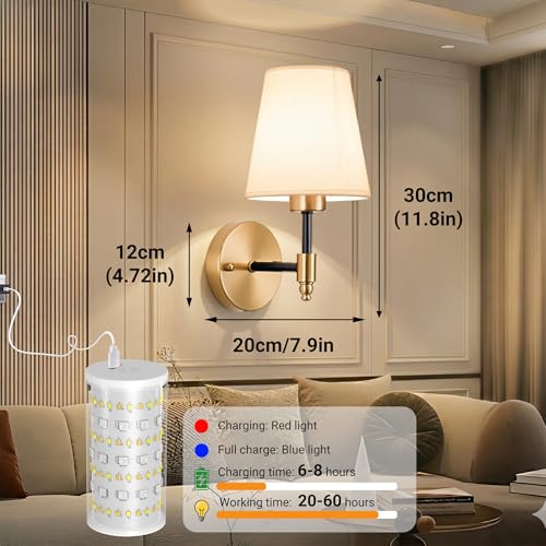 Battery Operated Wall Sconce