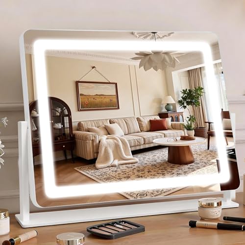 Vanity Mirror with Lights 22"×17"