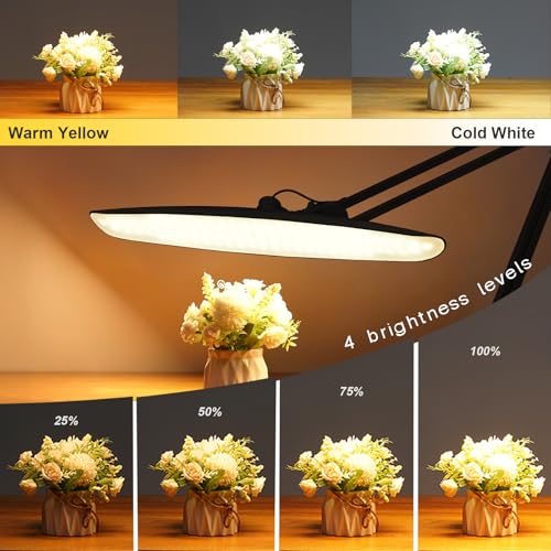 20 Inch LED Desk Lamp with Clamp