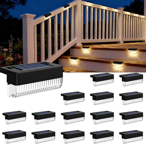 Solar Deck Lights Outdoor (16 Count)