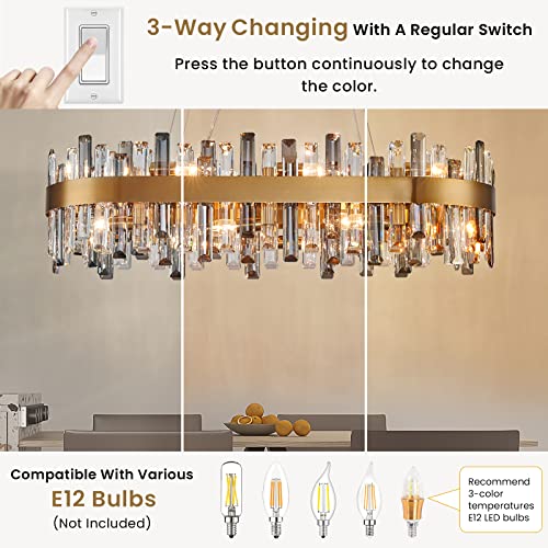 16 Light Modern Crystal Chandelier