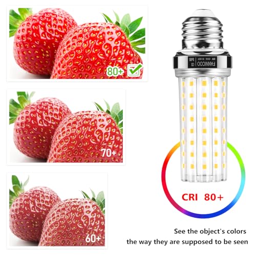 LED Corn Light Bulb 150W Equivalent 2500 Lumen 4000K Neutral White 20W E26 (4 Count)