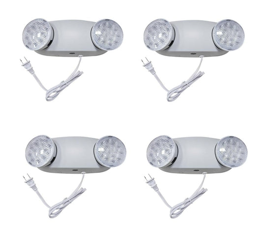 LED Emergency Lights with Battery Backup (4 Count)