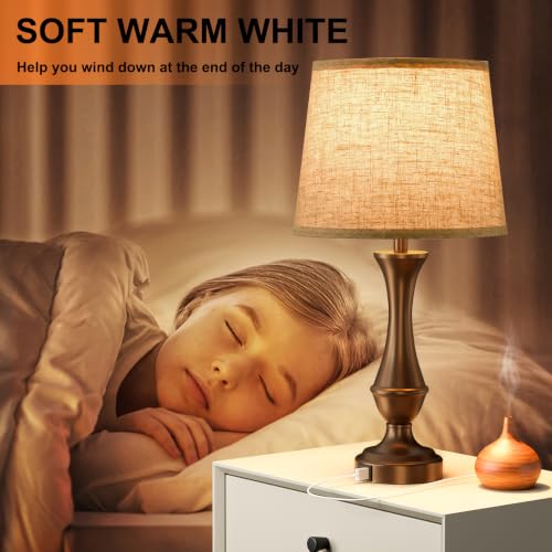 Touch Lamps for Nightstand (2 Count)