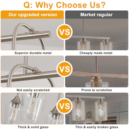 38" Modern Chandelier for Dining Room