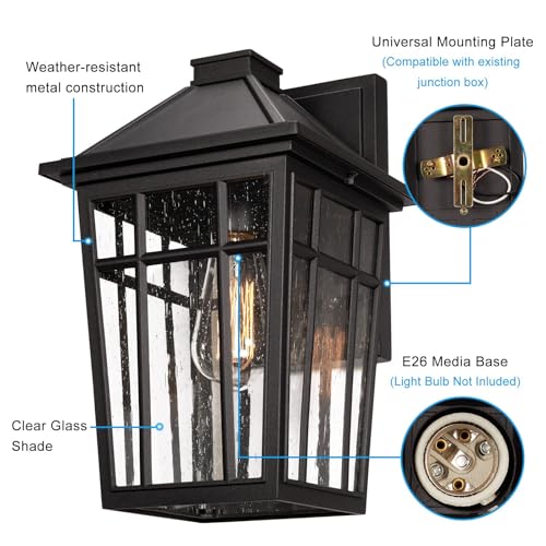 2pcs Outdoor Sconce Lights Wall Light Fixtures (2 Count)