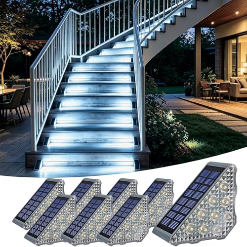 Solar Stair Lights 8 Pack (8 Count)