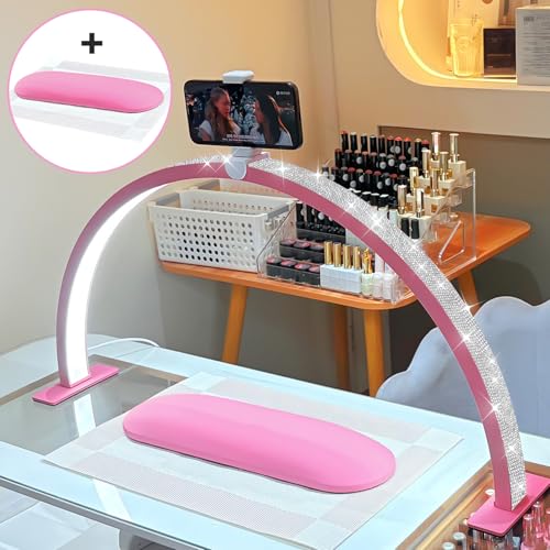 Large 29 inch Half Moon Light for Nail Desk