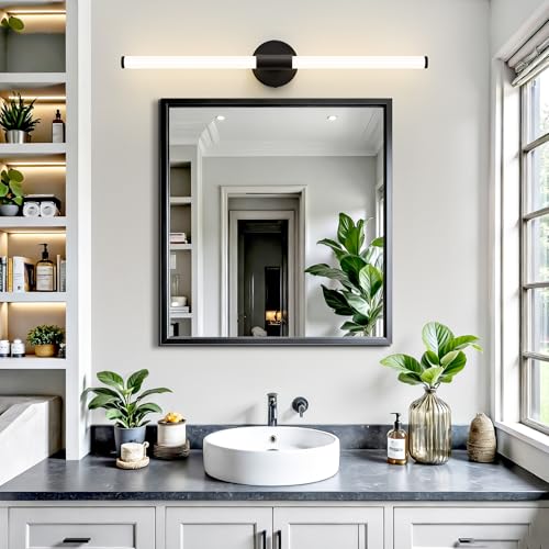 LED Bathroom Vanity Lights Black Wall Sconce Modern 30"