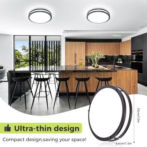 13inch Flush Mount Ceiling Light Fixture 2 Pack