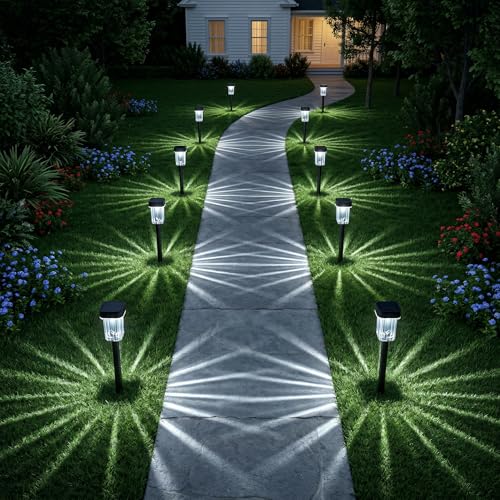 Solar Pathway Lights Outdoor (12 Count)