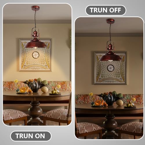 14" Farmhouse Copper Pendant Light for Kitchen Island