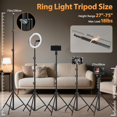 Large 22" Ring Light with Stand