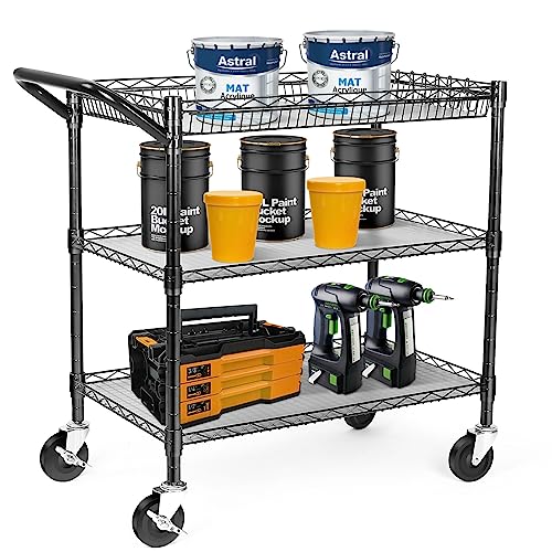 990Lbs Capacity Heavy Duty Rolling Utility Cart