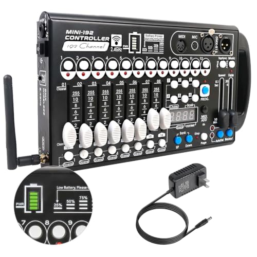 Battery DMX Controller Wireless with MIDI