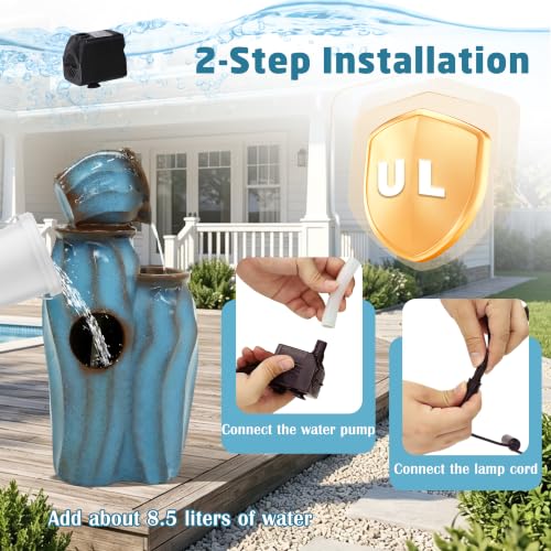 29.5" Outdoor Garden Water Fountain