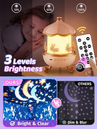Carousel Night Light for Kids
