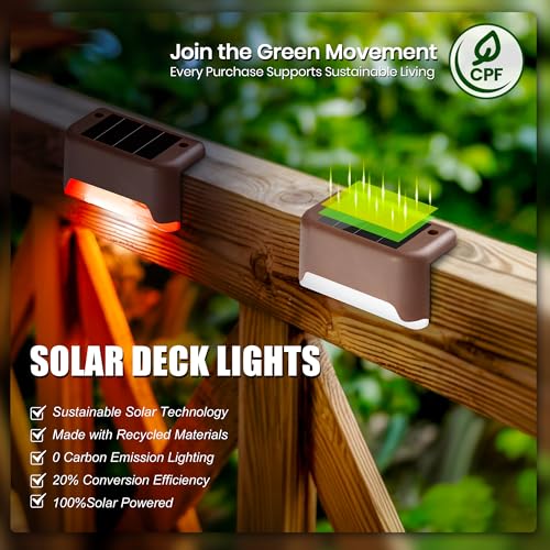Color Changing Solar Deck Lights (16 Count)