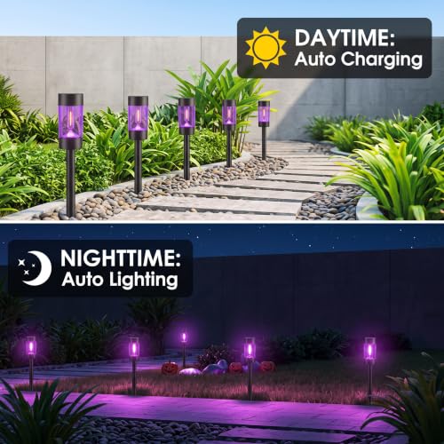 Halloween Solar Pathway Lights Outdoor Waterproof (12 Count)