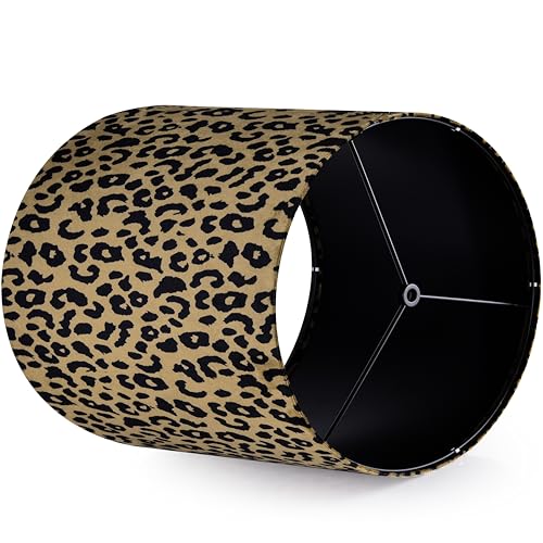 Small Yellow Leopard Lamp Shades Set of 2 (2 Count)