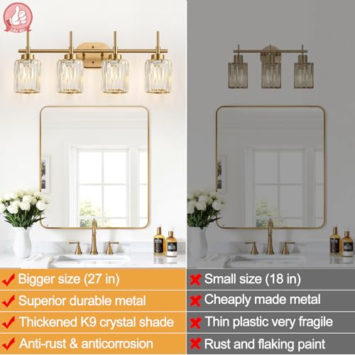 Modern Crystal Bathroom Vanity Light