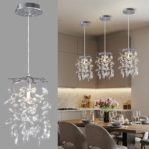 8.3" Crystal Pendant Light for Kitchen Island